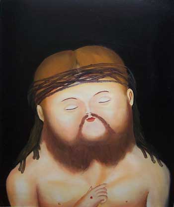 store falso d'autore Ges� di Fernando Botero
