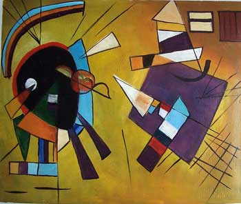 store falso d'autore Zusammensetzung V di Wasily Kandinsky