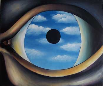 store falso d'autore Il falso specchio di Rene Magritte