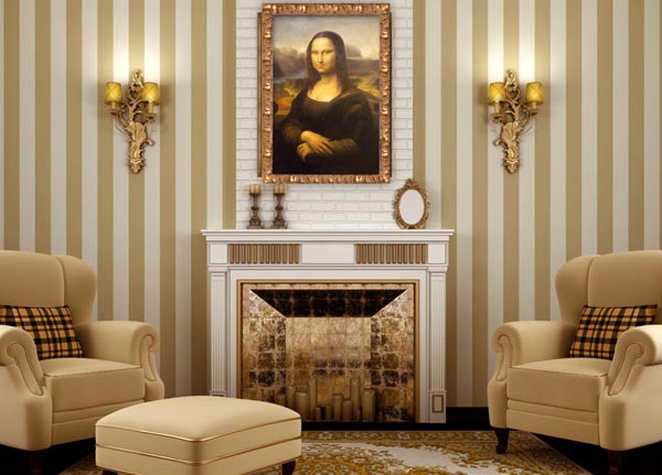 dettaglio scultura La Gioconda ALTA QUALITA'