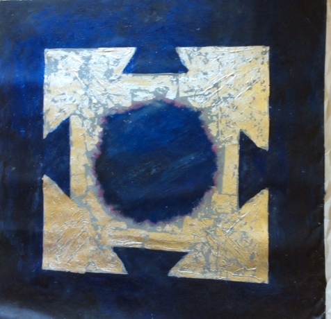 dettaglio scultura Whaam 60x120 cm