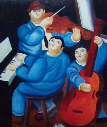 store falso d'autore I musicisti di Fernando Botero