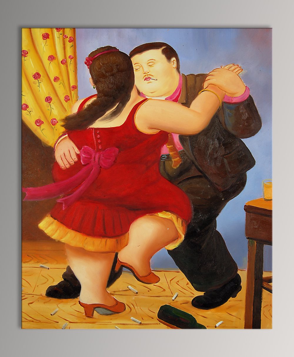 falso di autore Coppia che balla di Botero in vendita. falso di autore Coppia che balla di Botero in vendita.