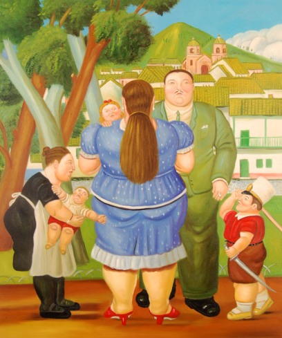 Vendita falso d'autore La famiglia (ADM di Botero