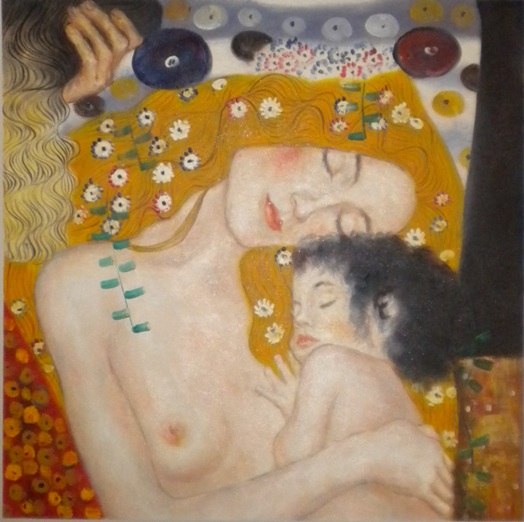 Vendita falso d'autore Le tre et� della donna - Particolare di Gustav Klimt