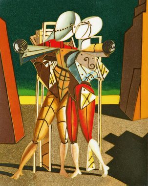 Vendita falso d'autore DE CHIRICO Ettore e Andromaca di Pannelli