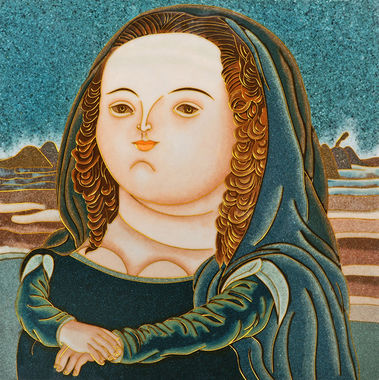 Vendita falso d'autore BOTERO Mona Lisa di Pannelli