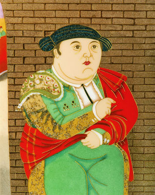 Vendita falso d'autore BOTERO Antes del Paseo di Pannelli