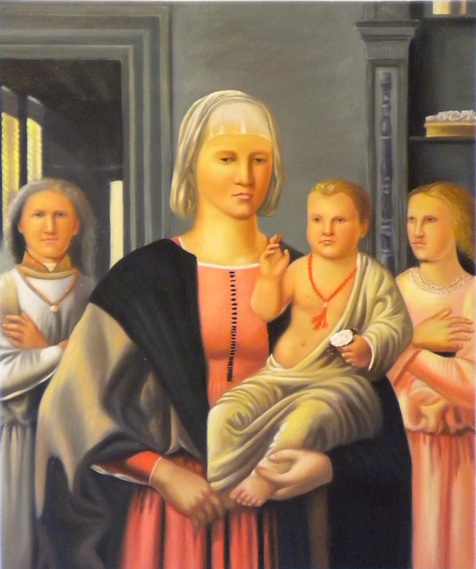 store falso d'autore Madonna  Senigallia di Piero Della Francesca