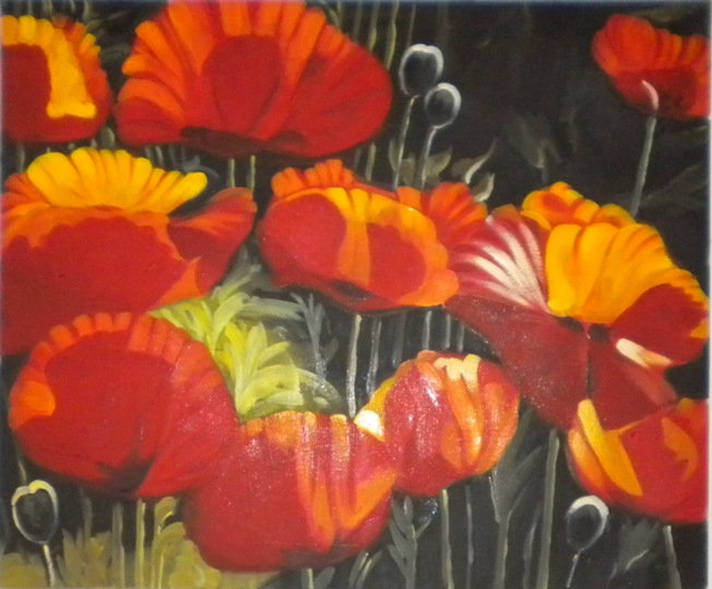 falso di autore i Papaveri di FIORI MODERNI in vendita. falso di autore i Papaveri di FIORI MODERNI in vendita.