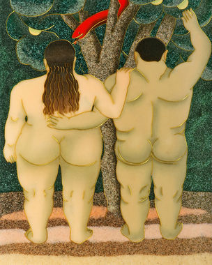 Poster del film botero  adam y eva in vendita