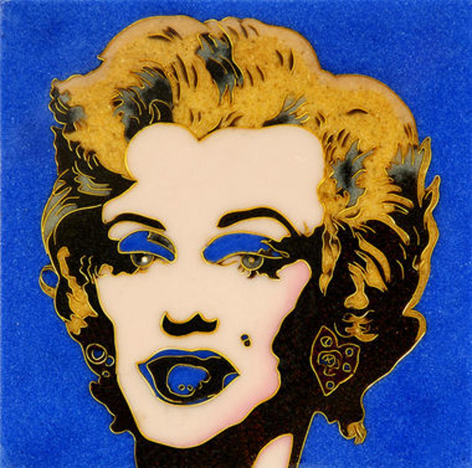 WARHOL  Marylin su Blu