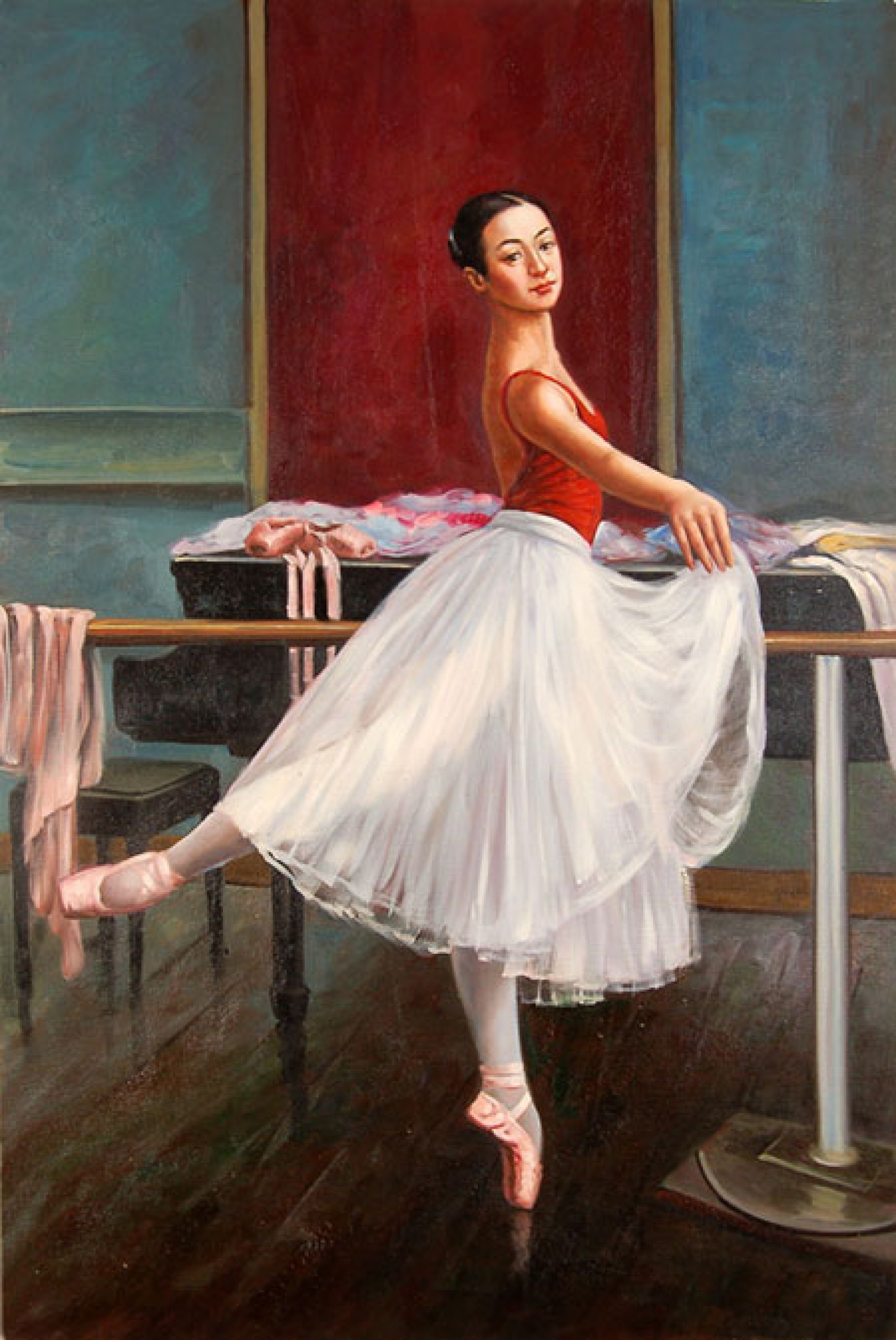 Ballerina alla sbarra