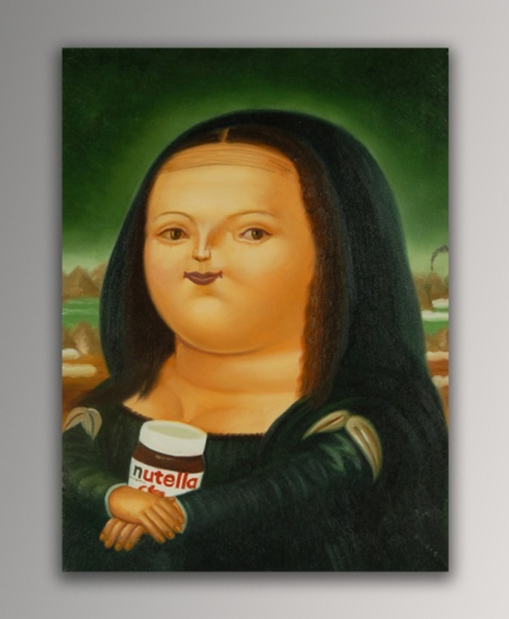 Botero Monna Lisa Nutella 40x30x2cm