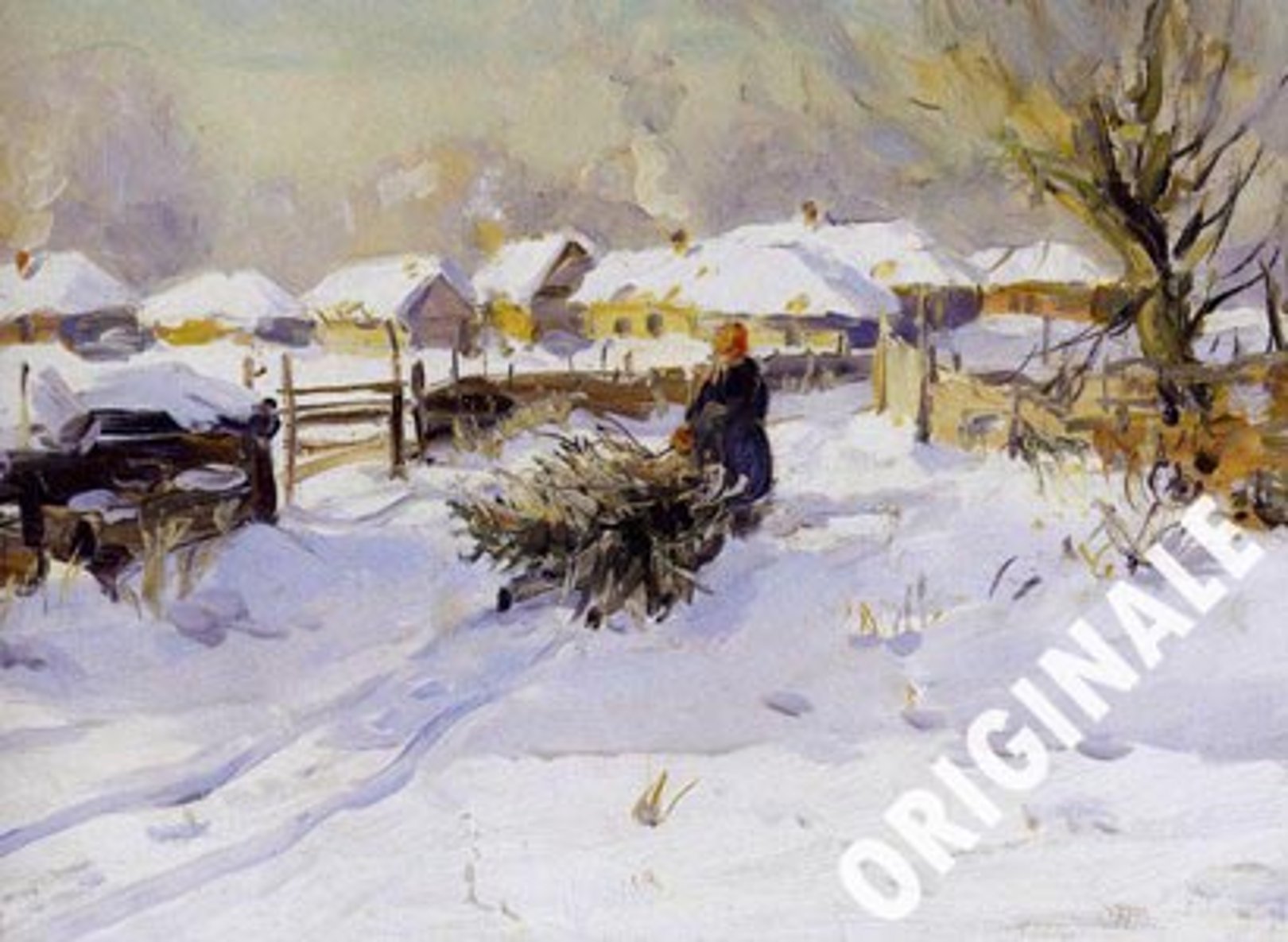 Quadro Dmitri arkhangelsky - Le ombre dell'inverno di Impressionisti ...