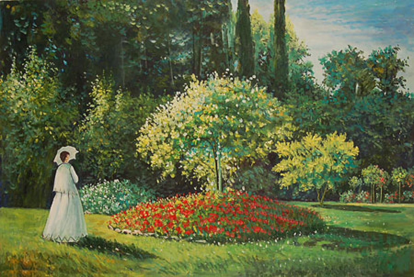 jeanne marguerite lecadre in giardino