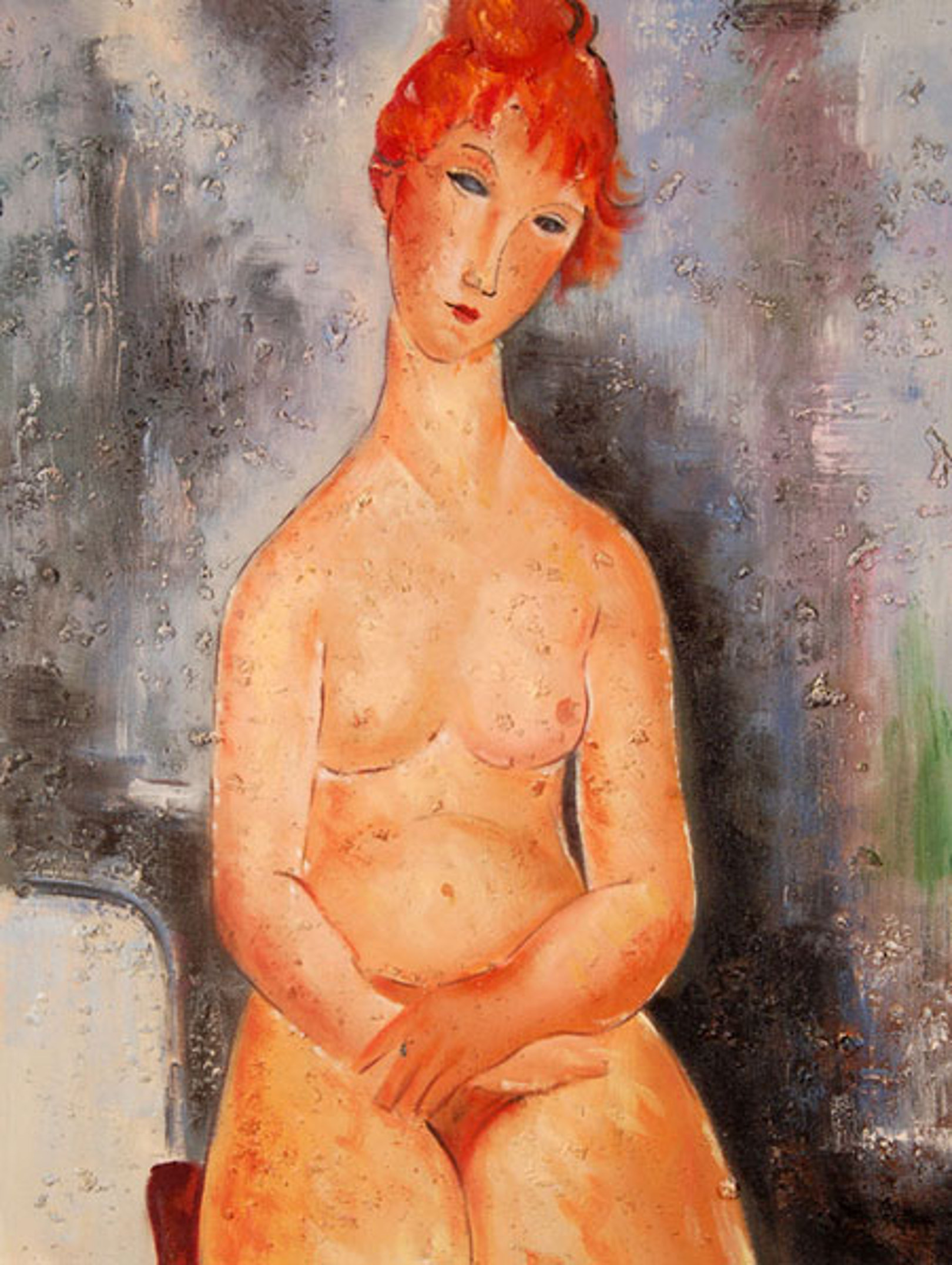 Nudo seduto