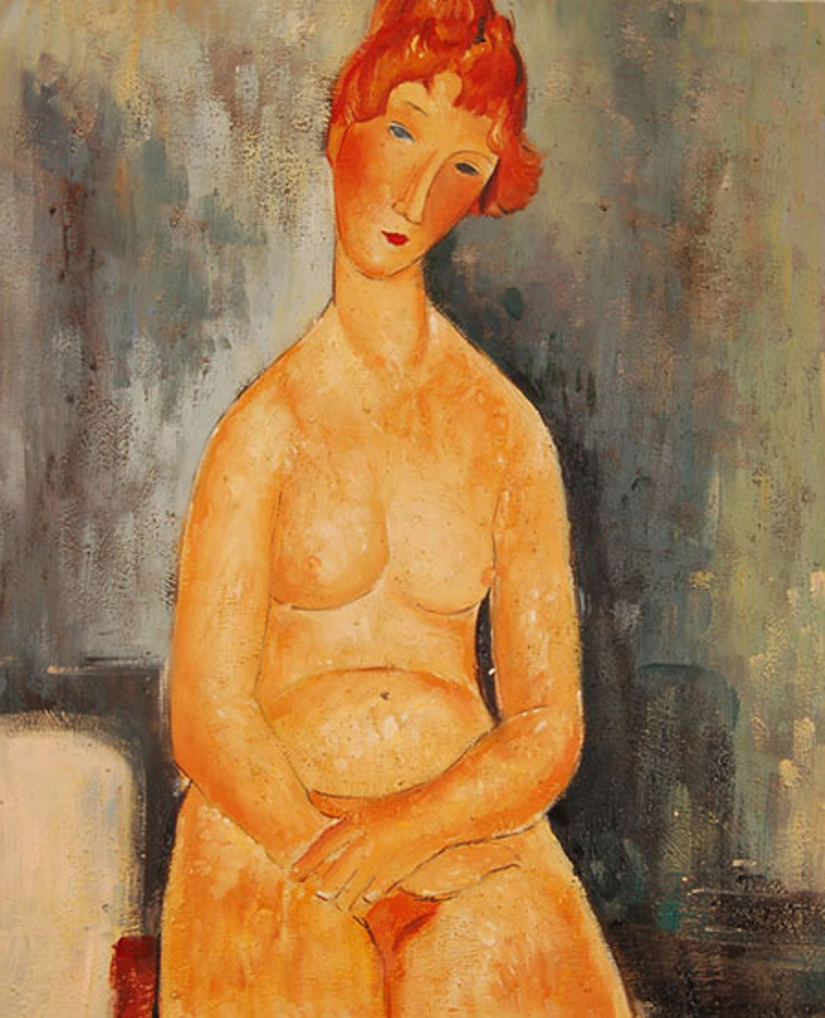 Nudo seduto