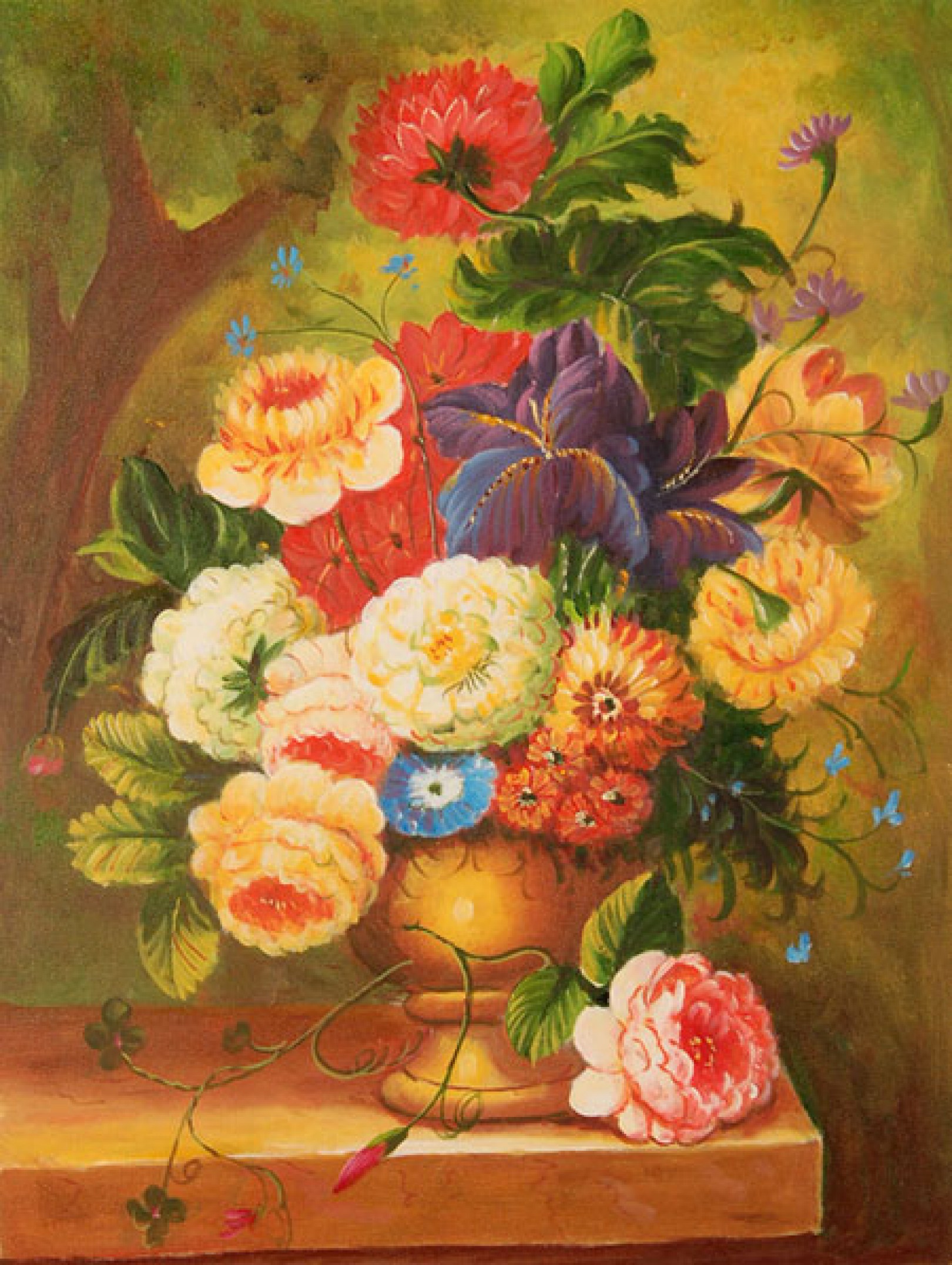 Quadro Natura Morta Con Fiori Di Picart Scuola Nature Morte Falso D Autore 40x30cm Natura Morta