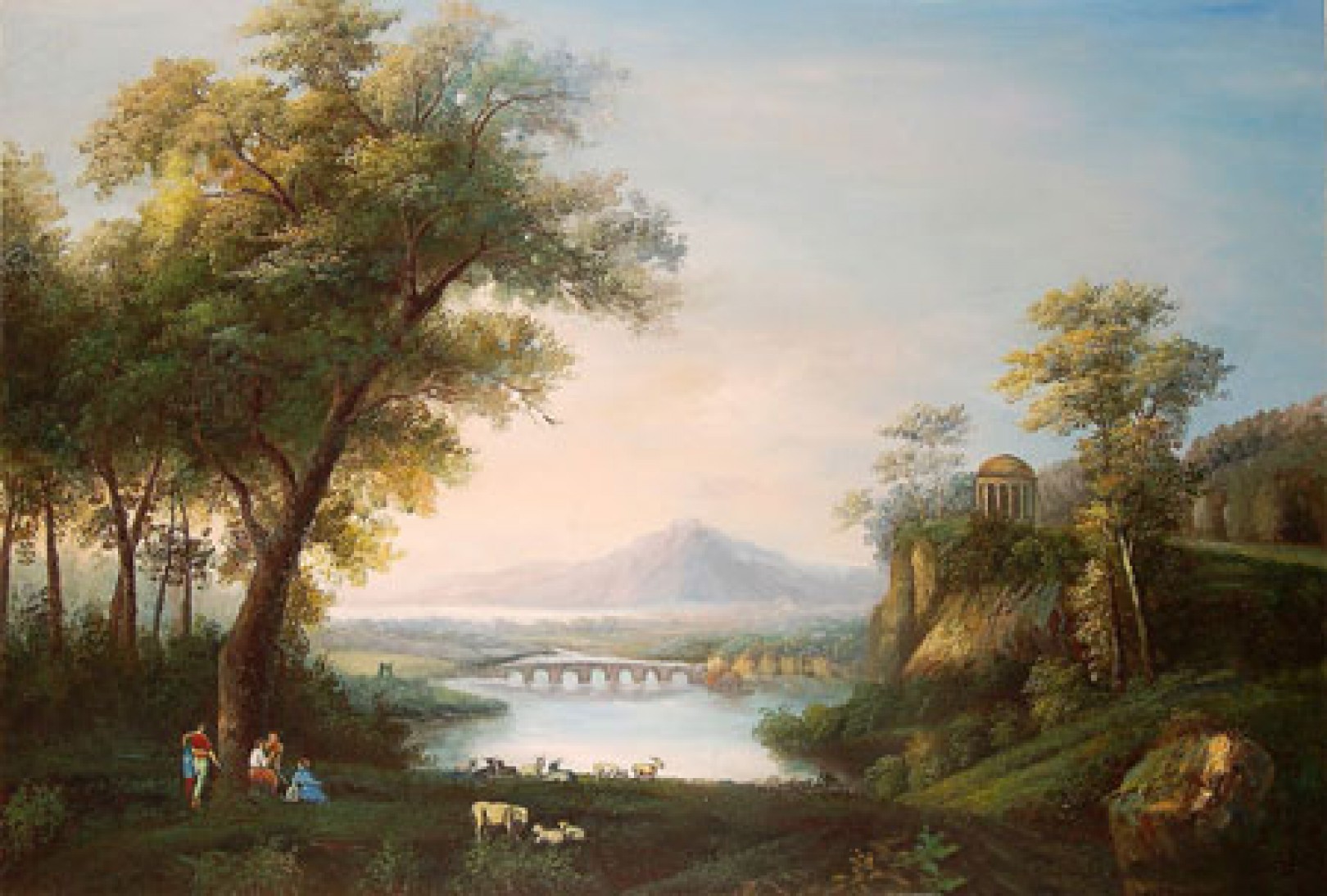 Hackert jacob philipp landscape with river