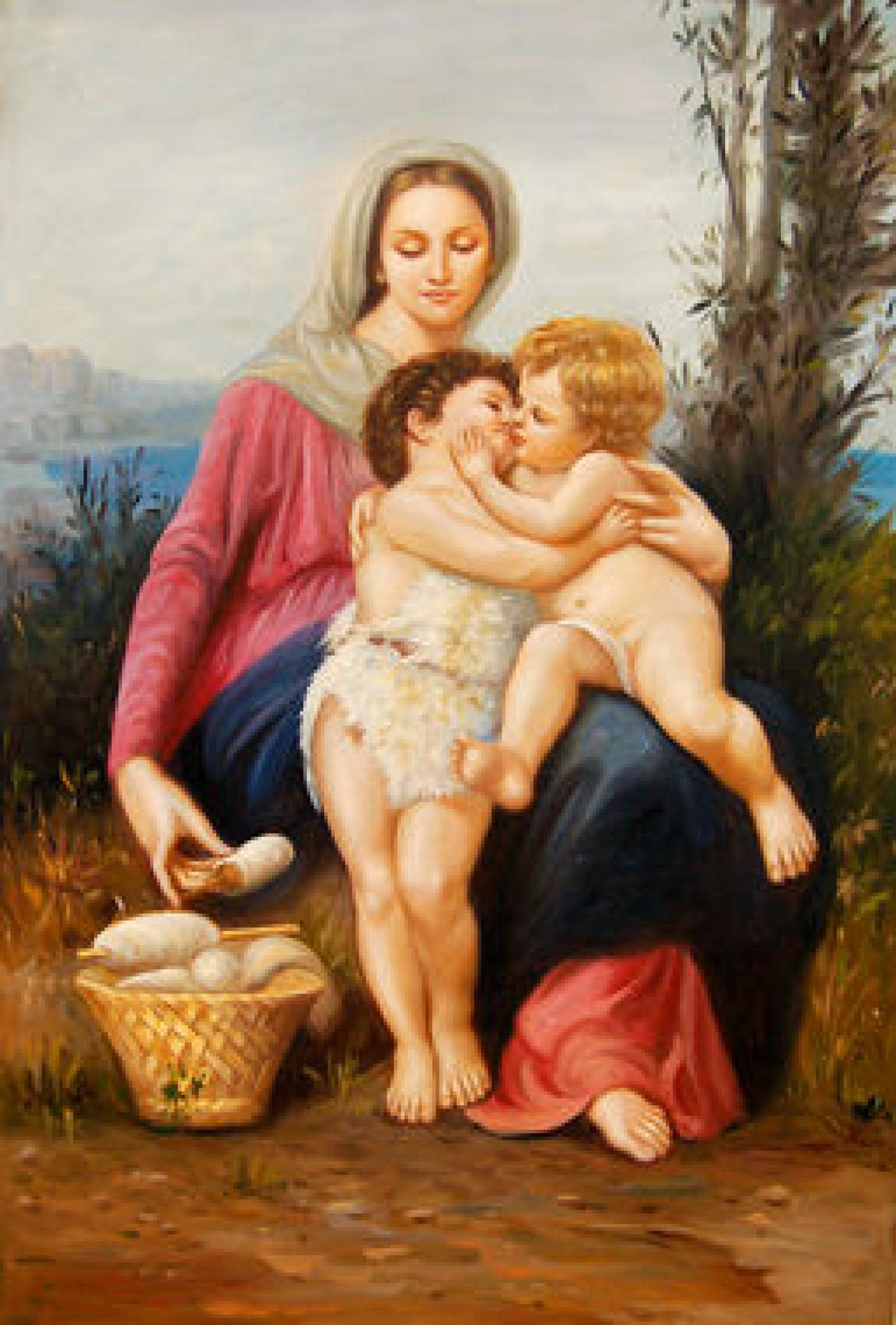 La santa famiglia 70x50 cm