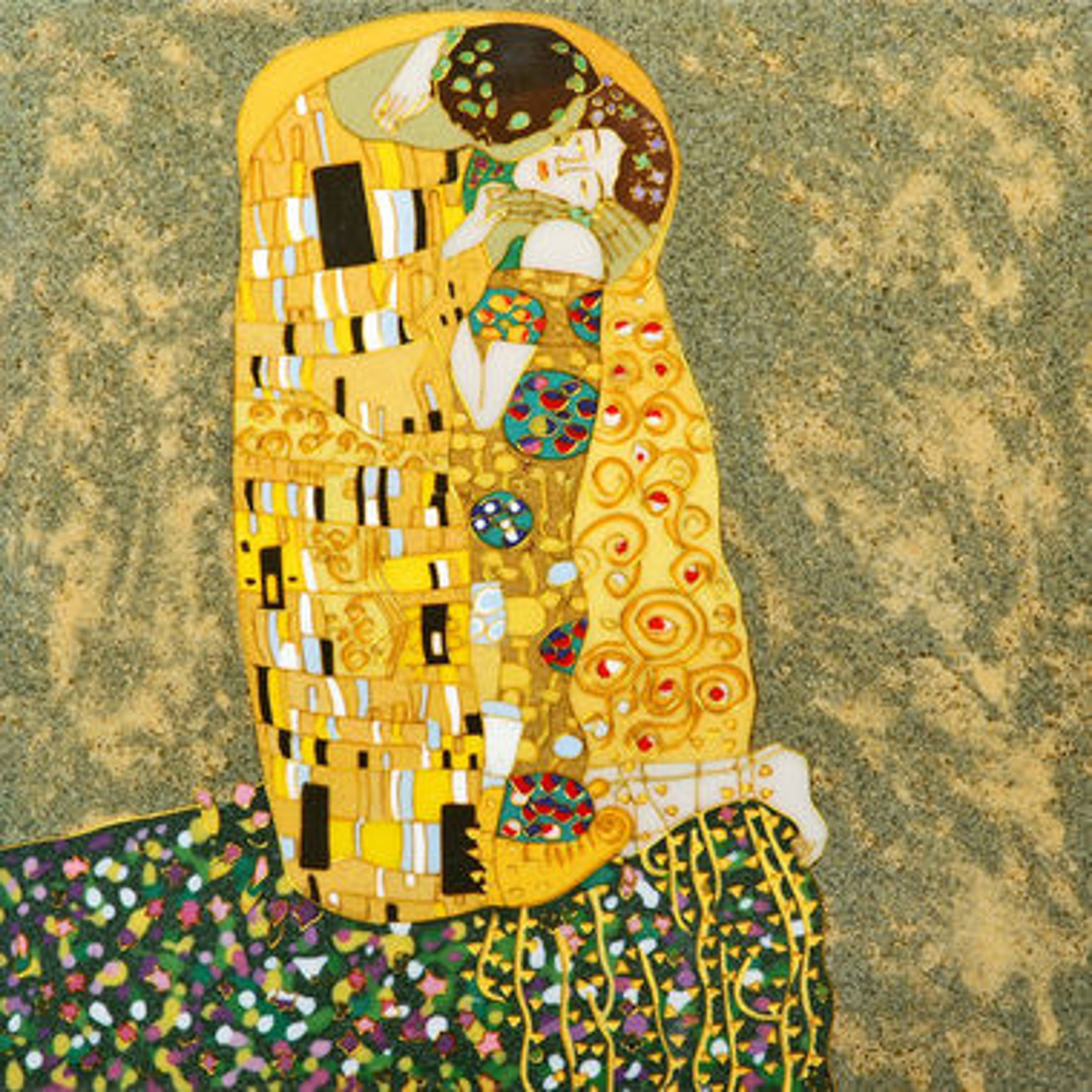 Quadro KLIMT Il Bacio di Pannelli, falso d'autore 40X40 Pannelli - panels