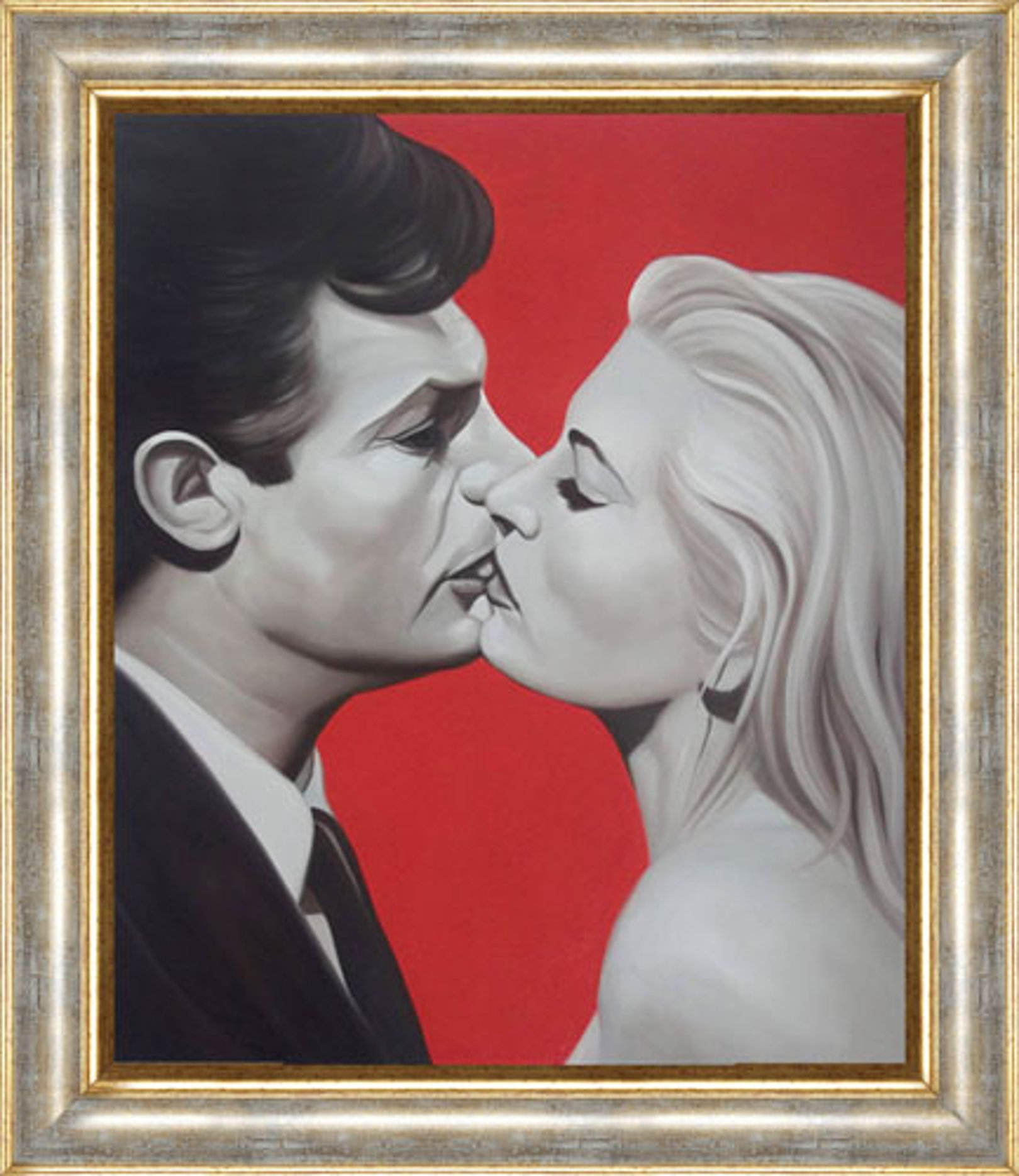 Dolce Vita + cornice rovesciata oro argento