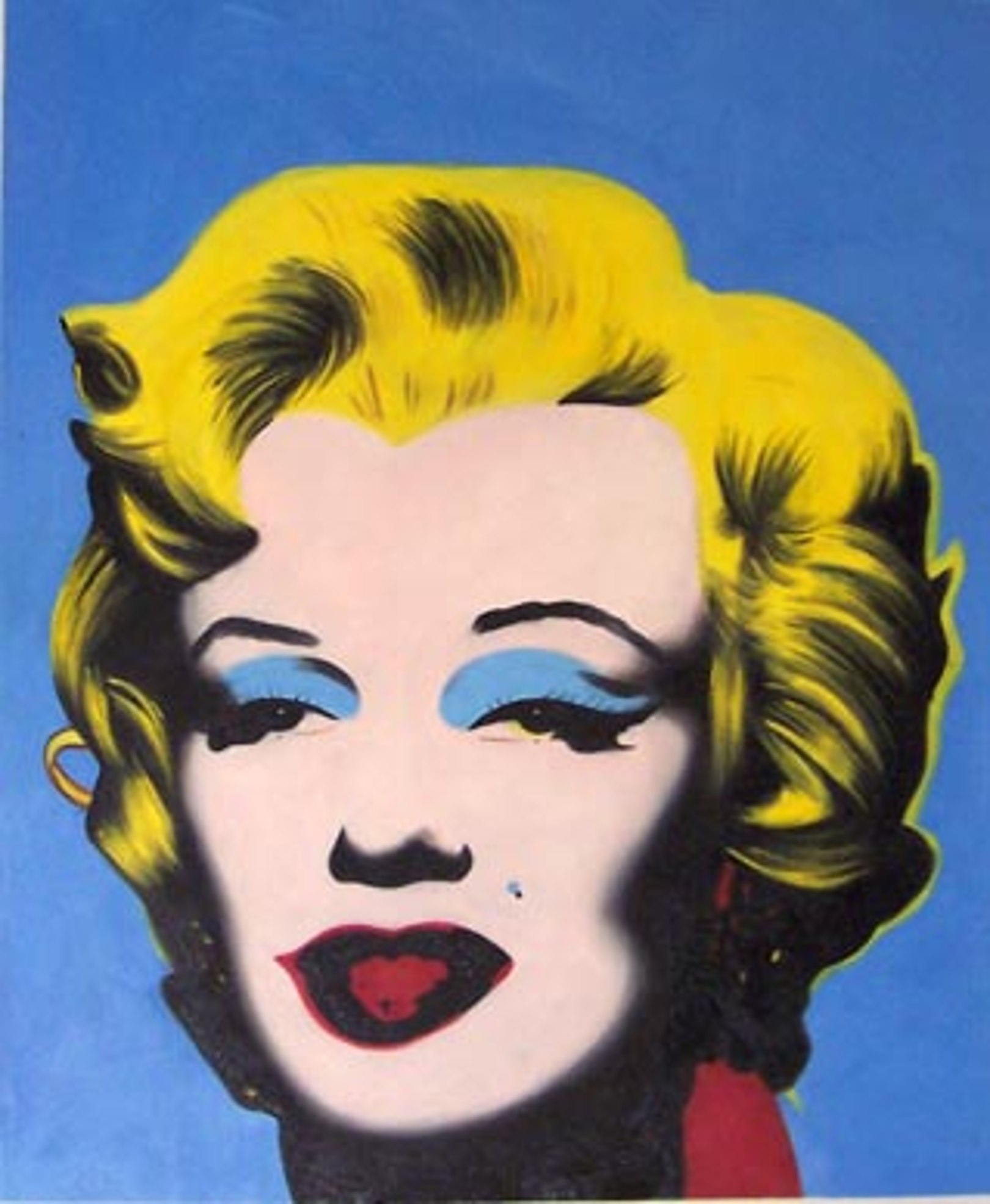 Marylin sfondo azzurro 2