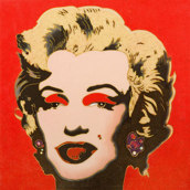 WARHOL   Marylin su Arancio