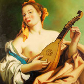 Donna con mandolino