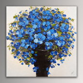 Vaso fiori blu