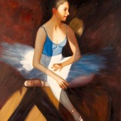Ballerina in attesa