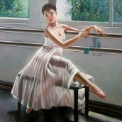 Ballerina in posa