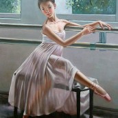 Ballerina in posa