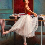 Ballerina alla sbarra