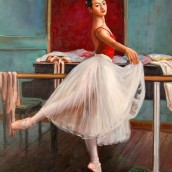 Ballerina alla sbarra