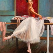 Ballerina alla sbarra