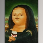 Botero Monna Lisa Nutella 40x30x2cm