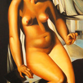 Nudo con veliero