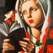 Donna con libro