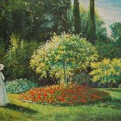 jeanne marguerite lecadre in giardino