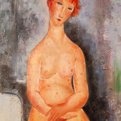 Nudo seduto