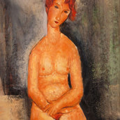 Nudo seduto