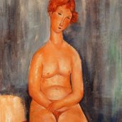 Nudo seduto