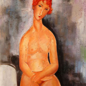 Nudo seduto