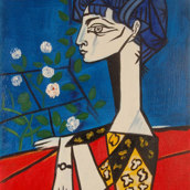Jacqueline with flowers