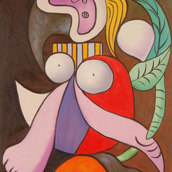 Donna con fiore