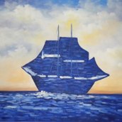 La barca blu