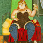 BOTERO  Mujer en la Cama