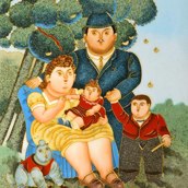 BOTERO  La Familia 45X36cm